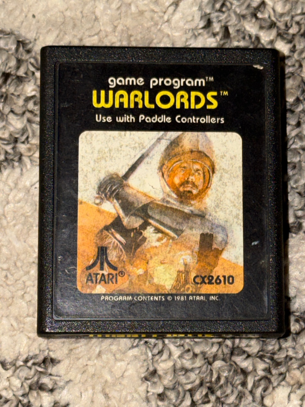 Warlords Atari Video Game Cartridge Loose No Box 1981 Tested Works Great Used PO